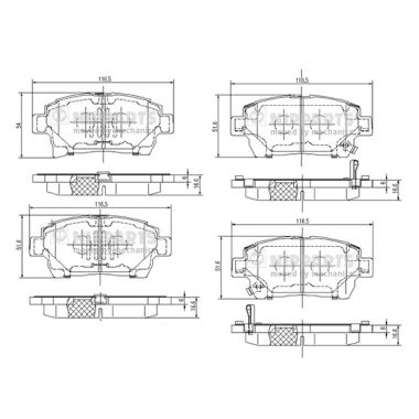 Колодки тормозные дисковые NIPPARTS N3602132