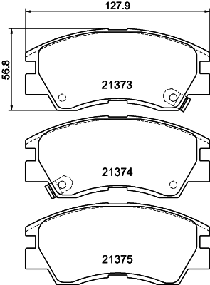 Колодки тормозные дисковые HELLA/BEHR/PAGID 8DB355005781