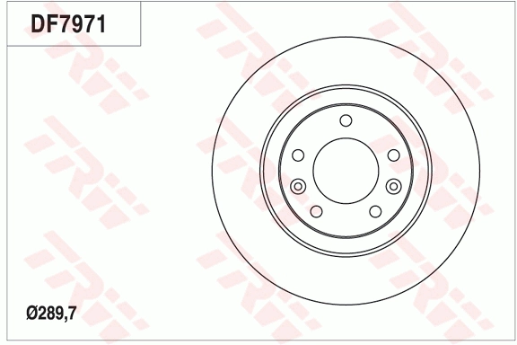 Диск тормозной TRW DF7971