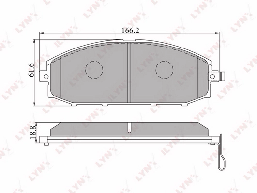 Колодки тормозные LYNXAUTO BD5715