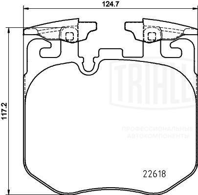 Колодки тормозные TRIALLI PF4213