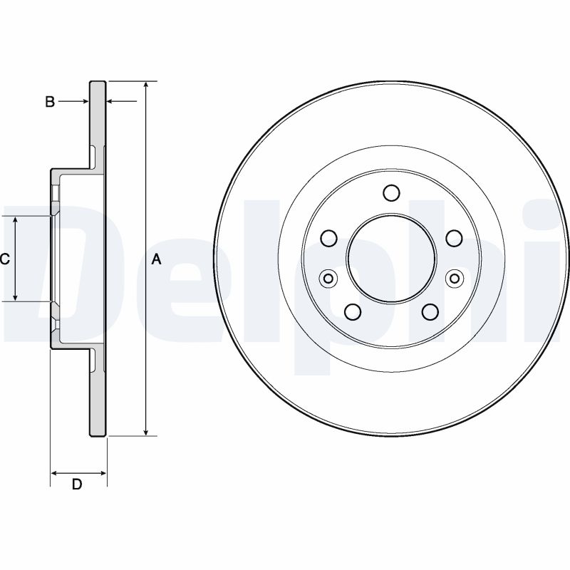 Диск тормозной DELPHI BG4748C