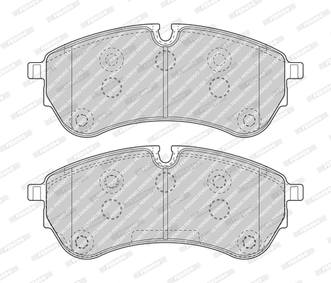 Колодки тормозные дисковые FERODO FVR5067