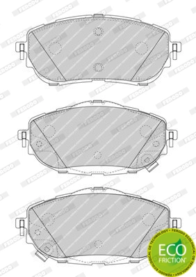 Колодки тормозные дисковые FERODO FDB4648