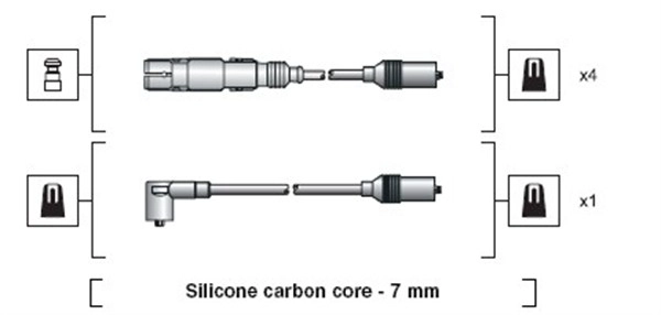 Комплект проводов зажигания MAGNETI MARELLI 941318111270