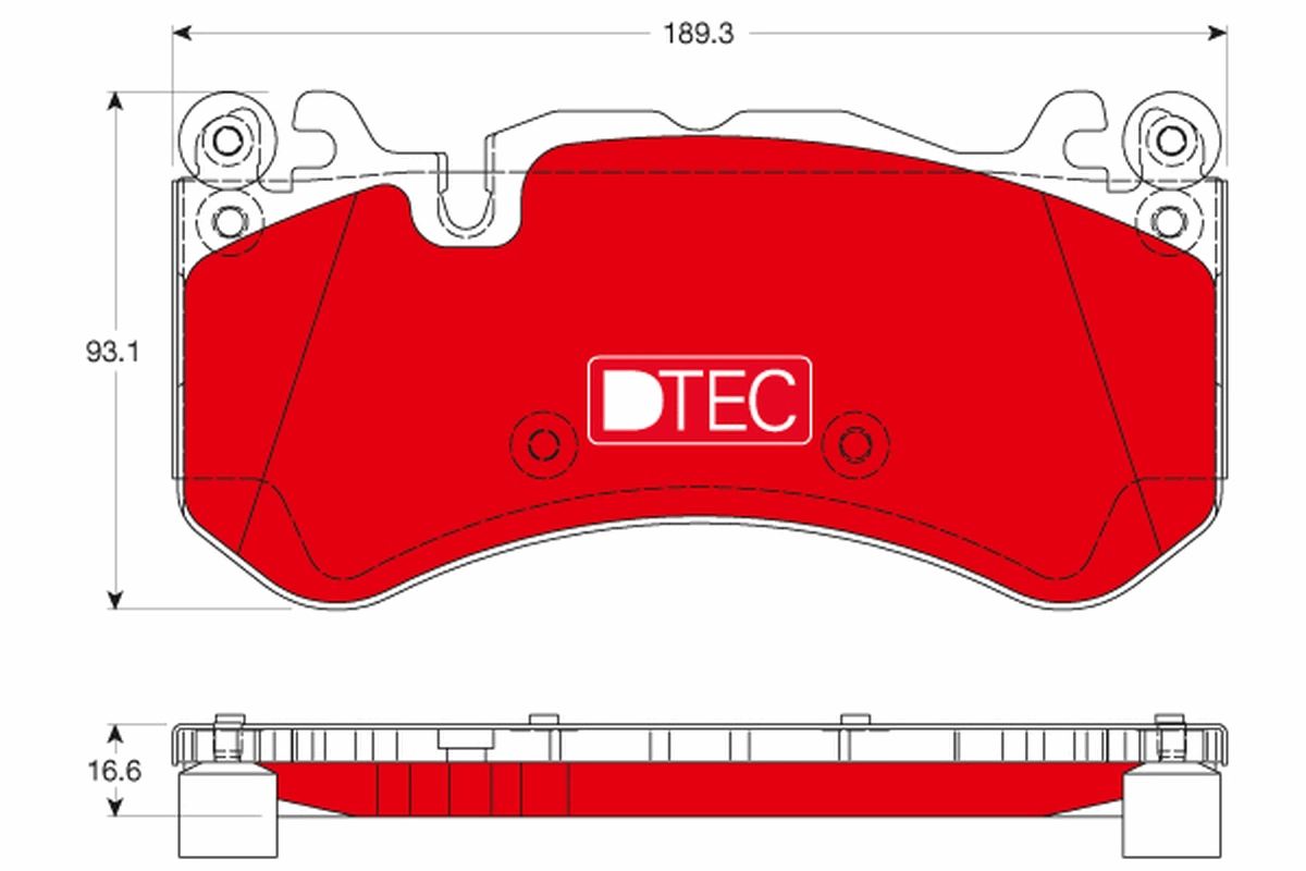 Колодки тормозные дисковые TRW GDB1734DTE