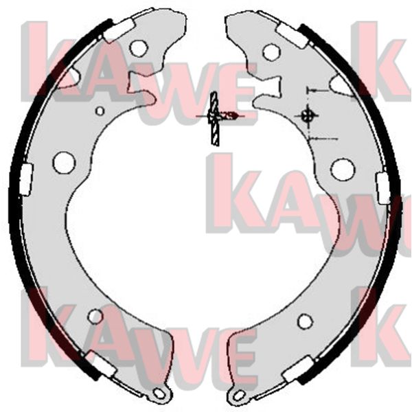 Комплект тормозных колодок KAWE 05690