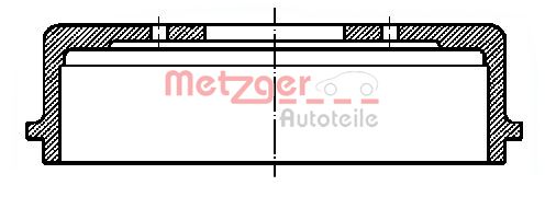 Барабан тормозной METZGER BT 233