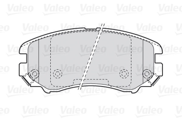 Колодки тормозные дисковые VALEO 301744