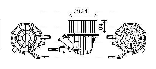 Вентилятор салона AVA QUALITY COOLING AI8391