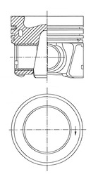 Поршень двс KOLBENSCHMIDT 41785600