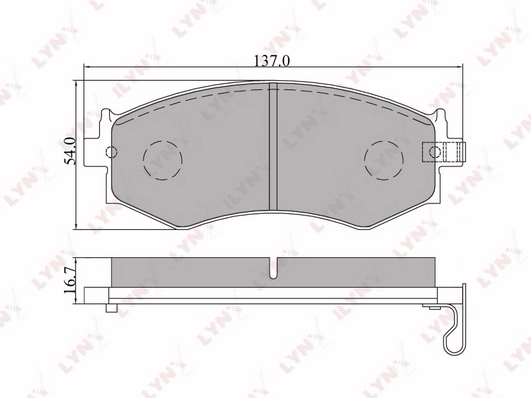 Колодки тормозные LYNXAUTO BD5708