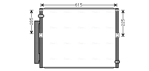 Радиатор кондиционера AVA QUALITY COOLING TO5569D