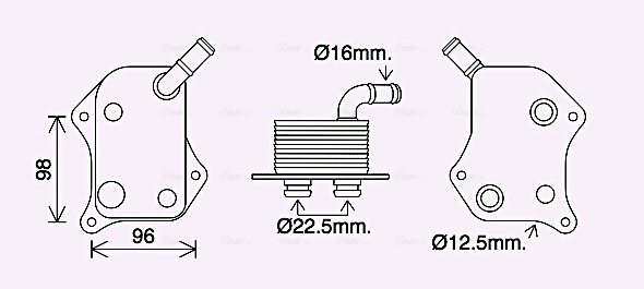 Радиатор масляный AVA QUALITY COOLING AI3414