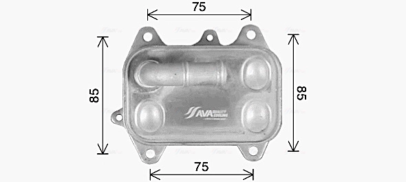 Радиатор масляный AVA QUALITY COOLING AI3451