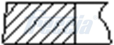 Кольца двс поршневые (к-т на 1 поршень) FRECCIA FR10350700