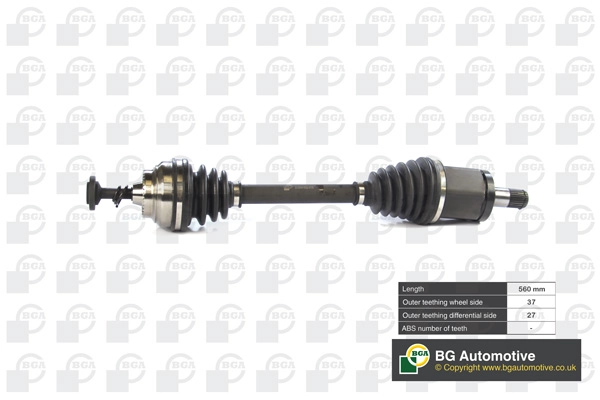Полуось bmw 5 series 03/11- n20 b20 a 6 series 09/11- n57 d30 b BGA DS0903L