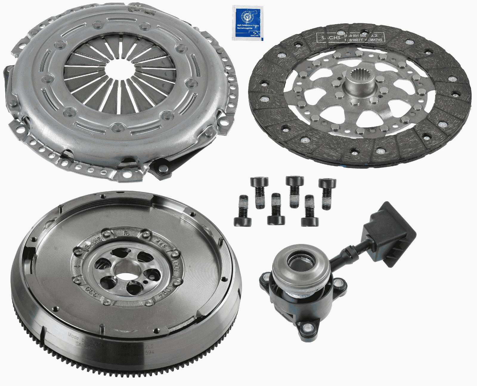 Комплект сцепления с маховиком SACHS 2290601158