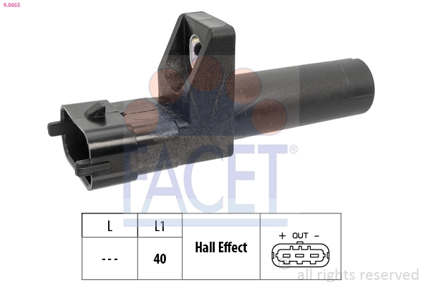 Датчик к.вала mb w176/w204/s204/c204/x117/c218 10- infiniti q30 q50 q70 qx30 FACET 9.0655