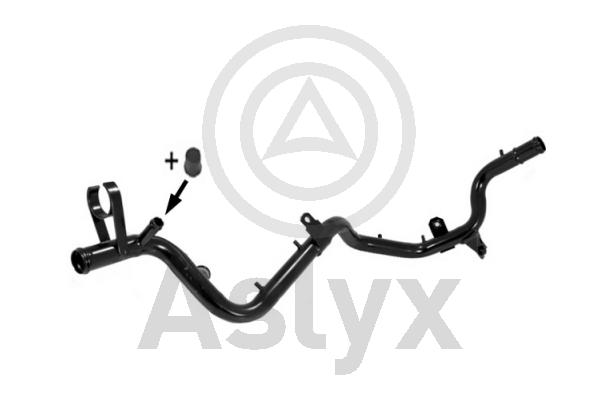 Патрубок радиатора vw golf/passat/polo golf iii/iv/seat toledo i 1.6-1.8 88-02 ASLYX AS201157