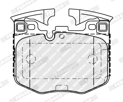 Тормозные колодки перед не под датчик (сис brembo) bmw g 3/4/5/x3/4/5/6/ix 17- FERODO FDB5055
