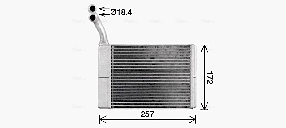 Радиатор печки AVA QUALITY COOLING CN6330