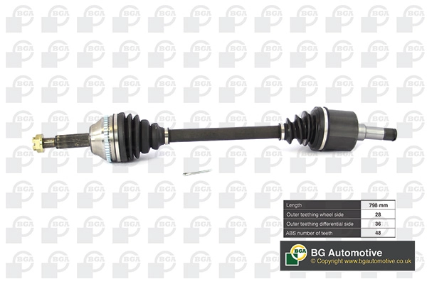 Приводной вал BGA DS2351LA