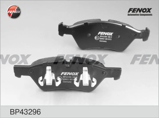 Комплект тормозных колодок дисковый тормоз FENOX BP43296