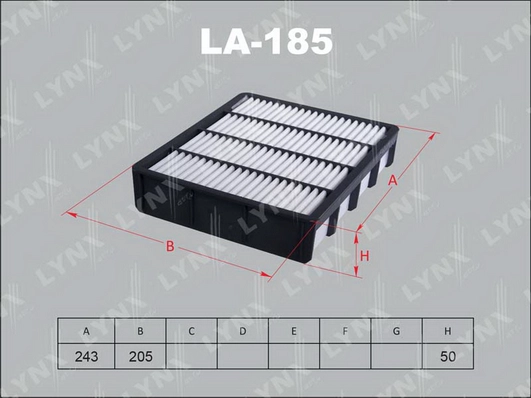 Воздушный фильтр LYNXAUTO LA-185