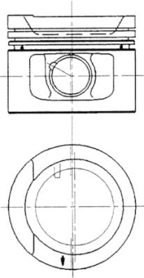 Поршень KOLBENSCHMIDT 90942620
