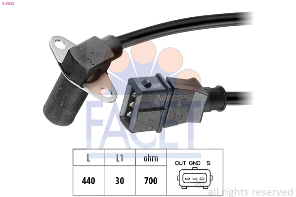 Датчик импульсов made in italy - oe equivalent FACET 9.0032