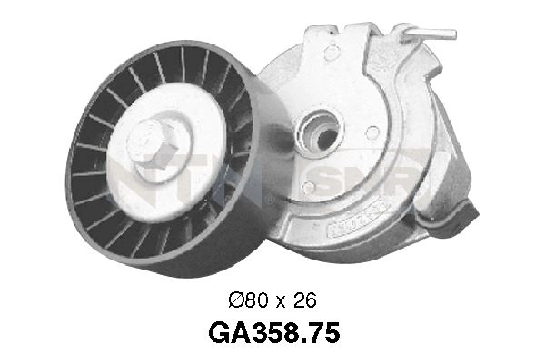 Натяжной ролик поликлиновой ремень SNR GA358.75
