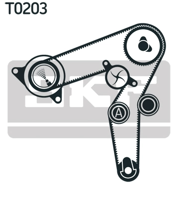Комплект ремня грм SKF VKMA 02191