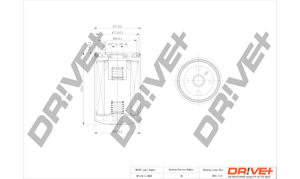 Масляный фильтр DR!VE+ DP1110.11.0022