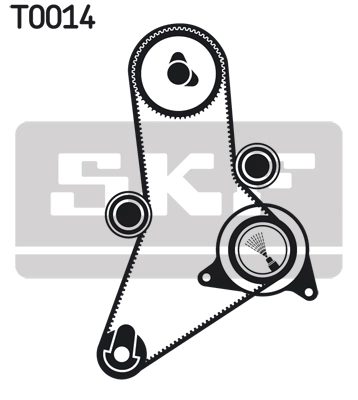 Комплект ремня грм SKF VKMA 02381