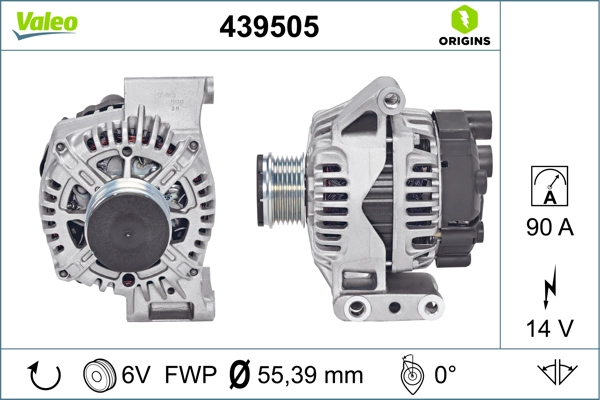 Генератор valeo origins new oe technology VALEO 439505