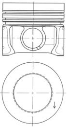 Поршень KOLBENSCHMIDT 41095610
