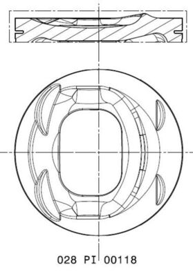 Поршень MAHLE/KNECHT 028 PI 00118 002