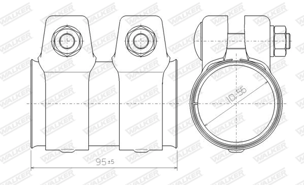Соединительные элементы система выпуска WALKER PRODUCTS 80250