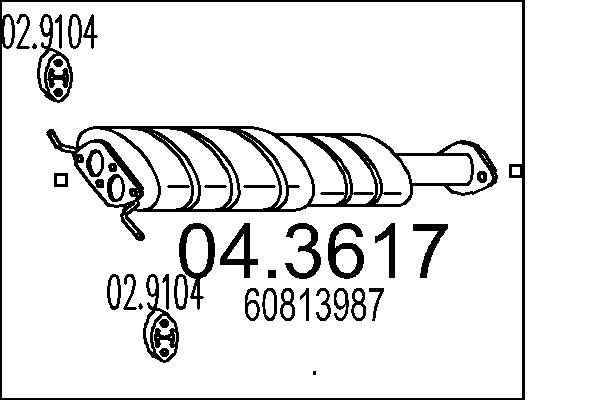 Катализатор MTS 04.3617