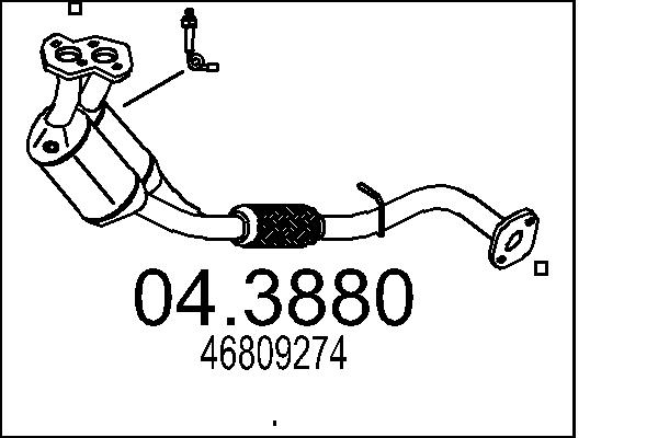 Катализатор MTS 04.3880