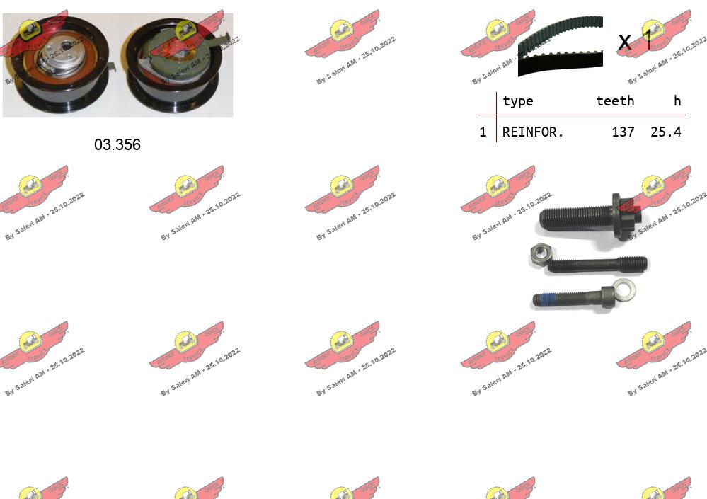 Комплект ремня грм AUTOKIT 04.5212