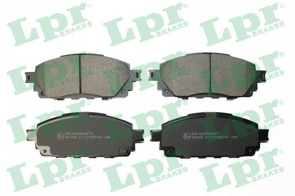 Комплект тормозных колодок дисковый тормоз LPR 05P2143