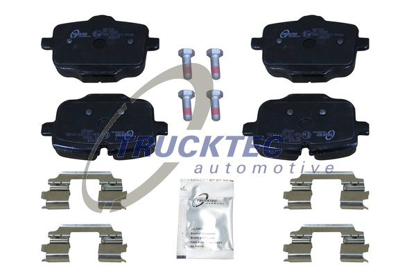 Комплект тормозных колодок дисковый тормоз TRUCKTEC AUTOMOTIVE 08.34.158
