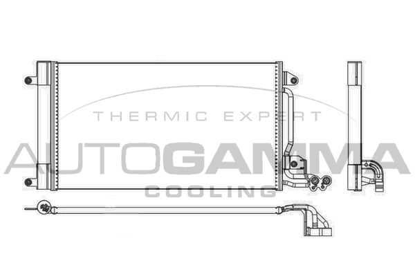 Конденсатор кондиционер AUTOGAMMA 105463