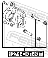Комплект направляющей гильзы FEBEST 1274-EKR-KIT