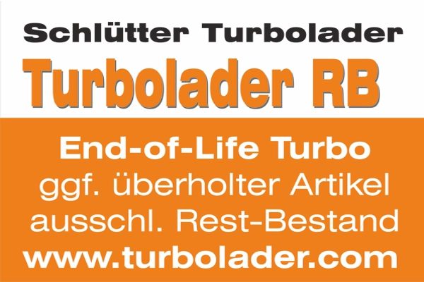 Компрессор наддув end of life turbocharger - original schlütter reman SCHLÜTTER TURBOLADER 172-02010_RB