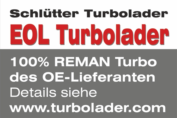 Компрессор наддув end of life turbocharger - org. garrett reman SCHLÜTTER TURBOLADER 172-05145EOL