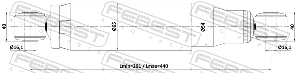 Амортизатор FEBEST 25110-002R