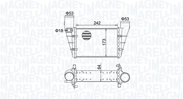Интеркулер MAGNETI MARELLI 351319204070